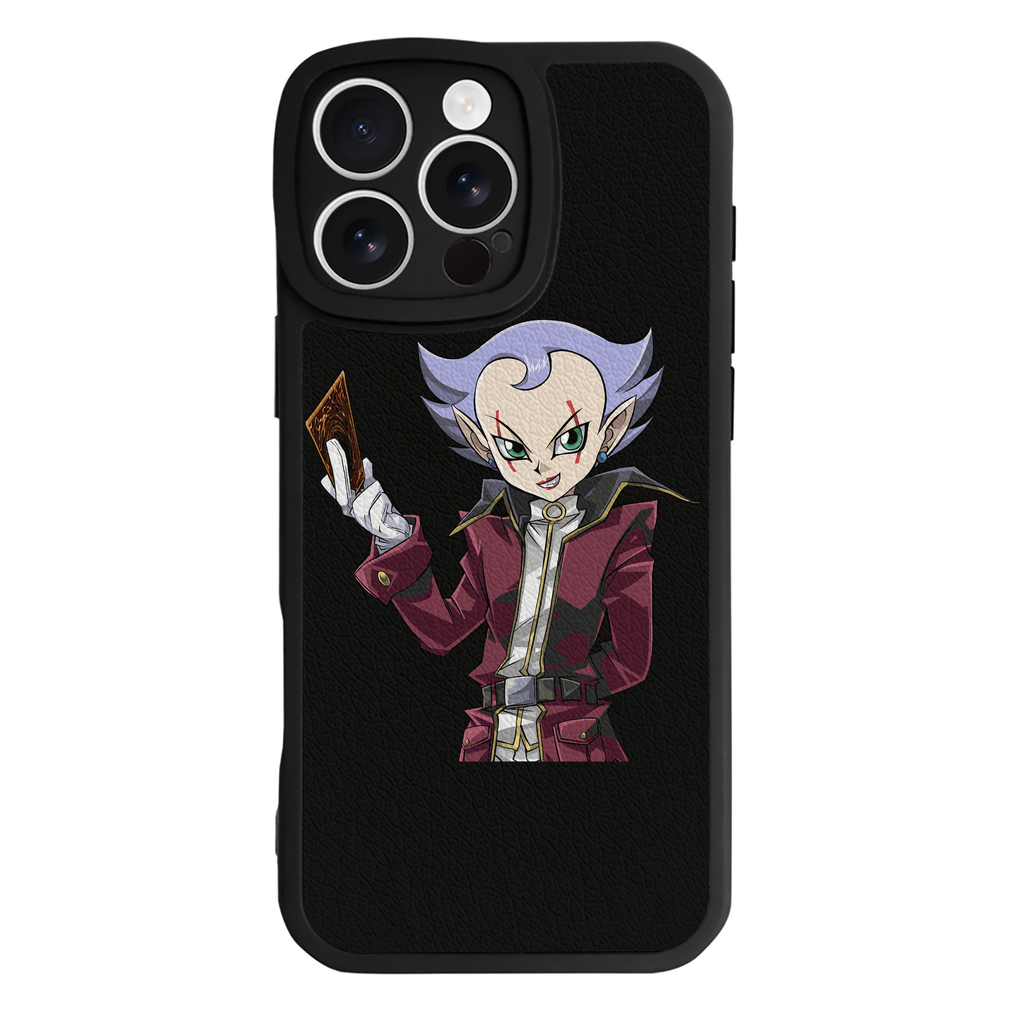 （画像用） 遊☆戯☆王 Yu-Gi-Oh! 【iPhone 16シリーズ対応】シリコンスマホケース（レザー調） 材質：シリコン